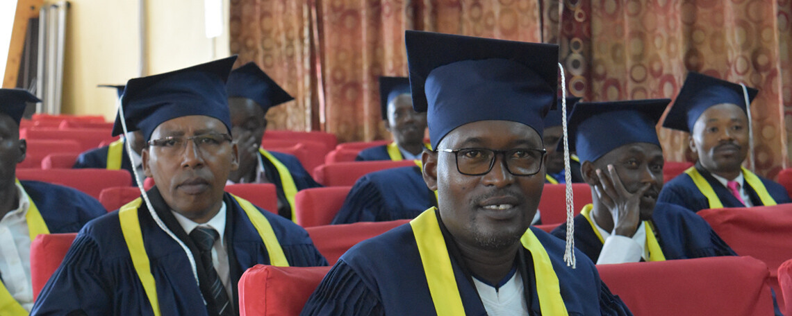 antioch africa school graduates sitting at graduation ceremony